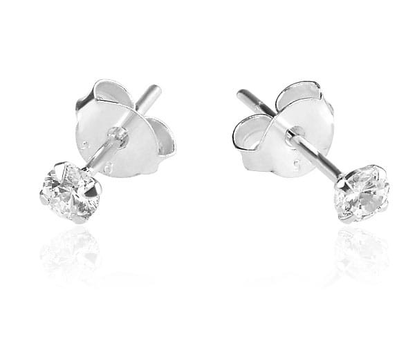 Kolczyki z Cyrkonią Bling - 3 mm