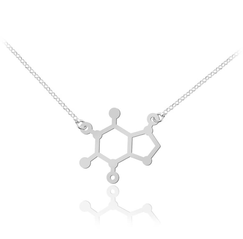 Srebrny naszyjnik Kofeina