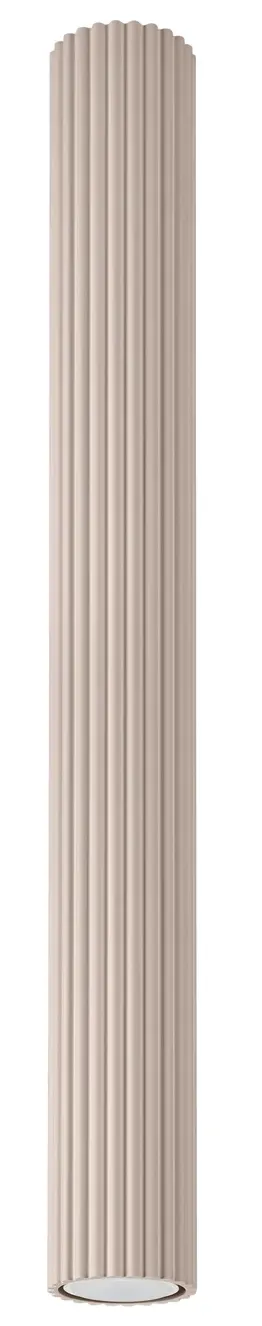 Ryflowana lampa tuba taupe 60cm N0-Z75
