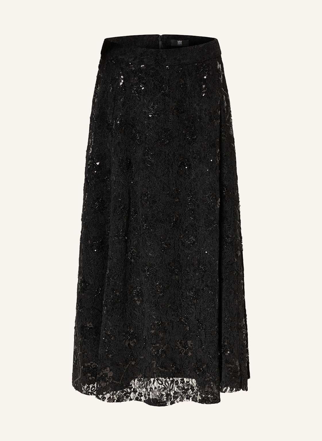 Riani Koronkowa Spódnica Z Cekinami schwarz