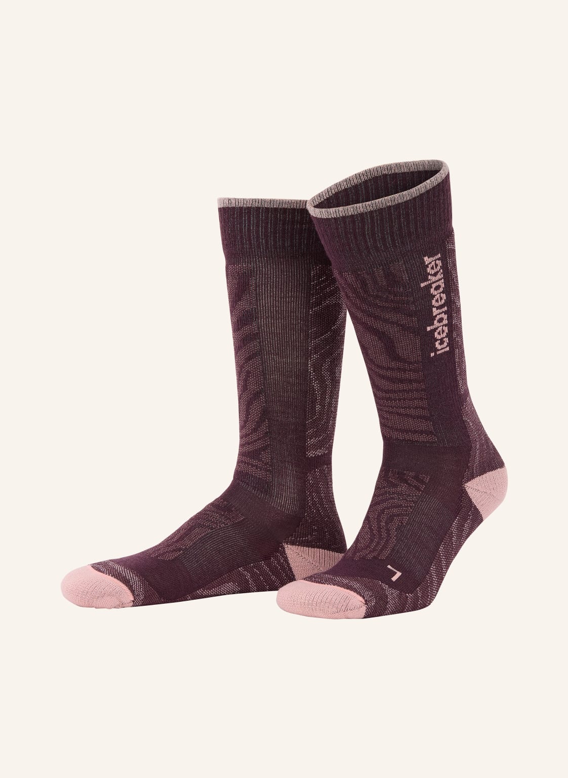 Icebreaker Skarpety Narciarskie Ski + Medium Otc braun