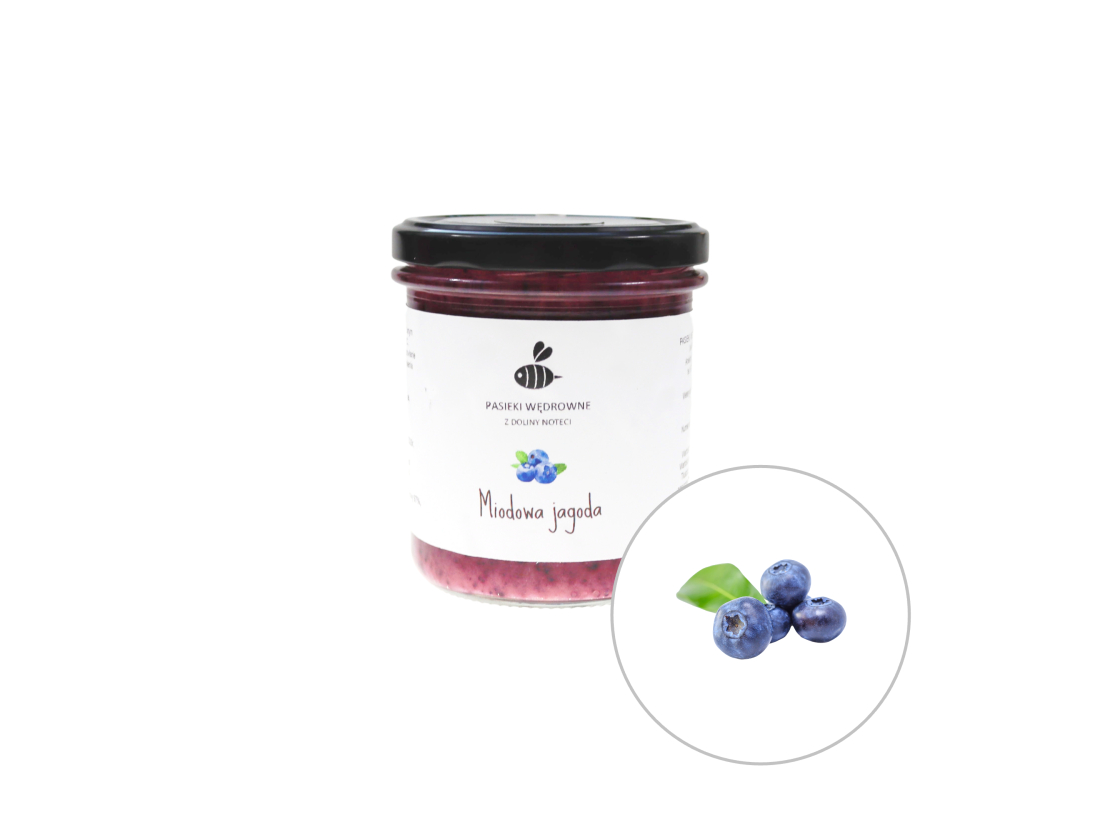 Miód z Jagodą 430g