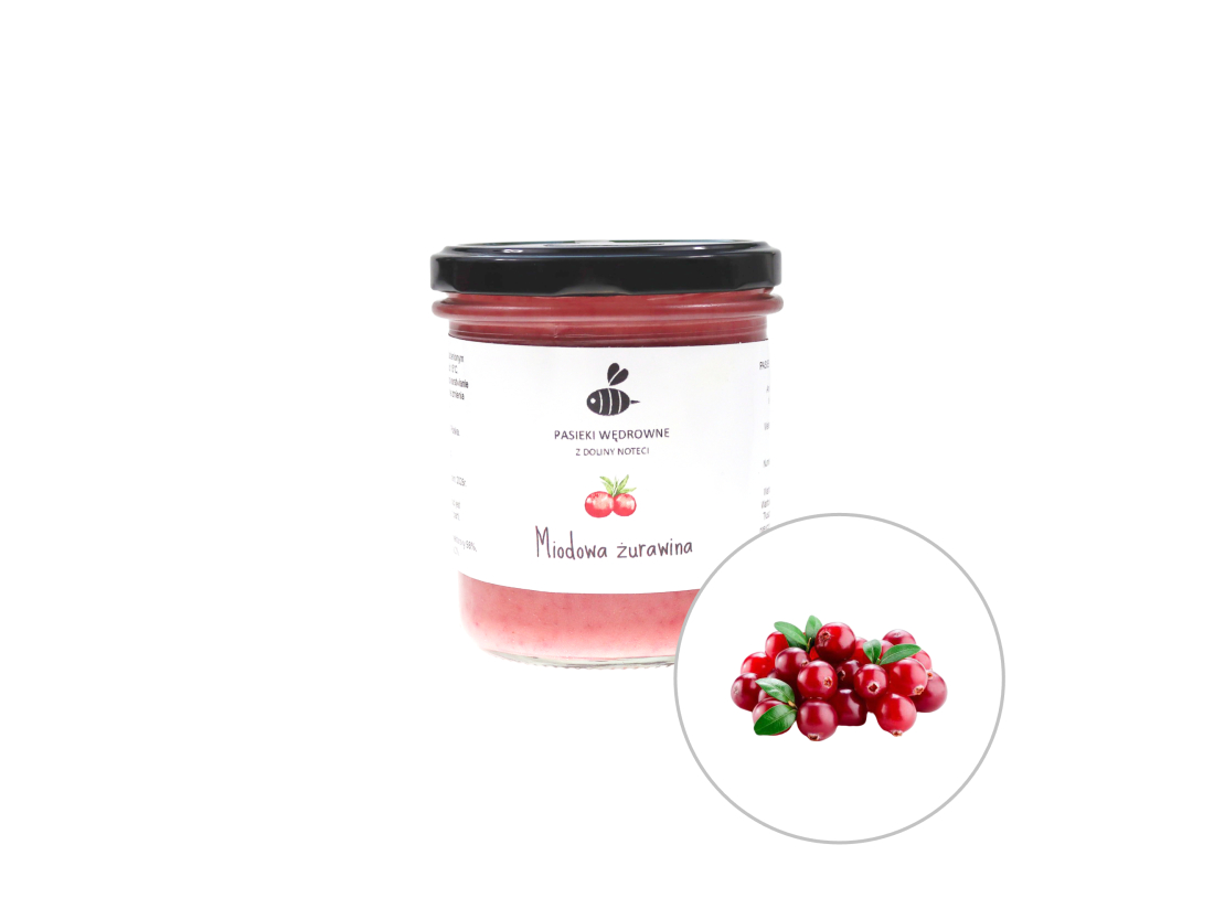 Miód z Żurawiną 430g