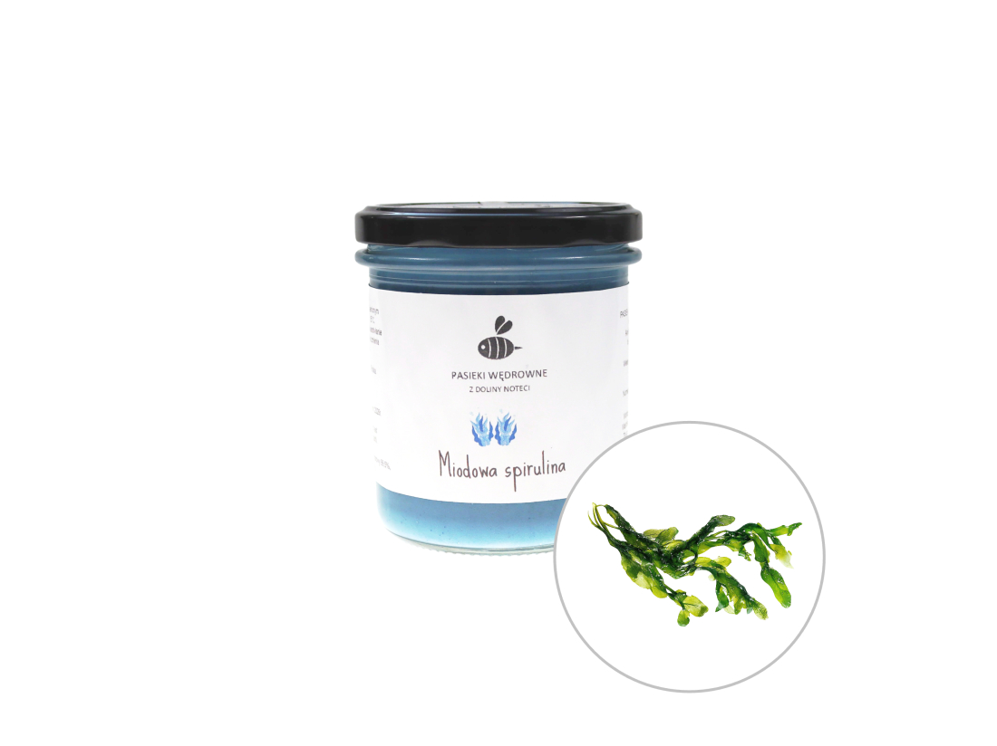 Miód ze Spiruliną 430g