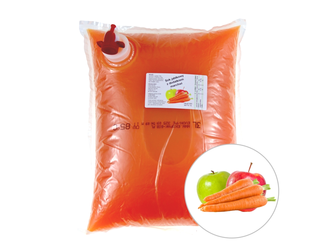 Sok Jabłko Marchew 3L Naturalny Sok Tłoczony
