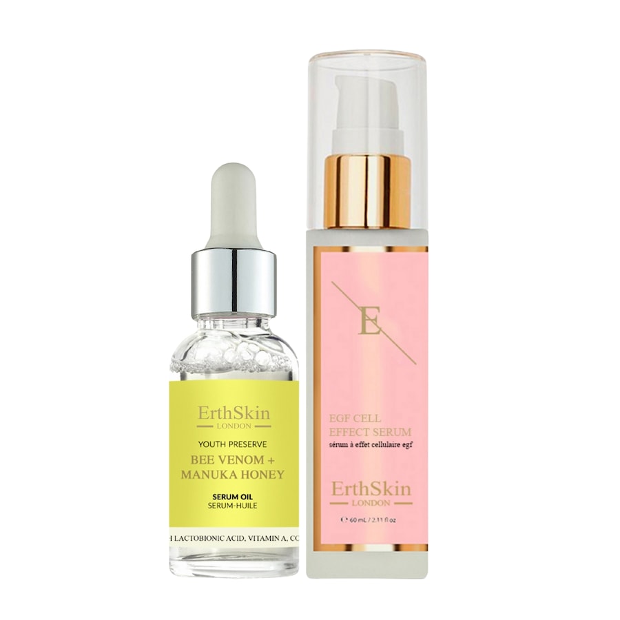 ErthSkin London Zestaw olej pszczeli + serum naprawcze Serum z witaminą c 1 ct Damski