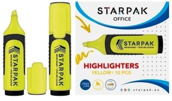 STARPAK Zakreślacz żółty (10 szt)