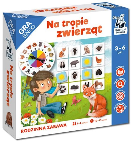 Gra Bingo Na tropie zwierząt