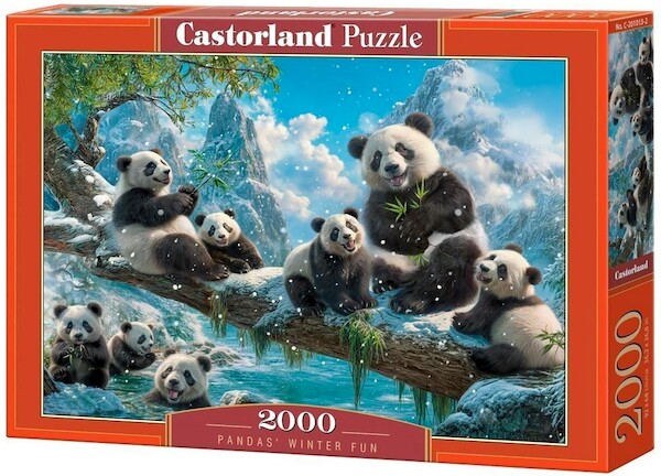 Puzzle Pandas' Winter Fun 2000 elementów
