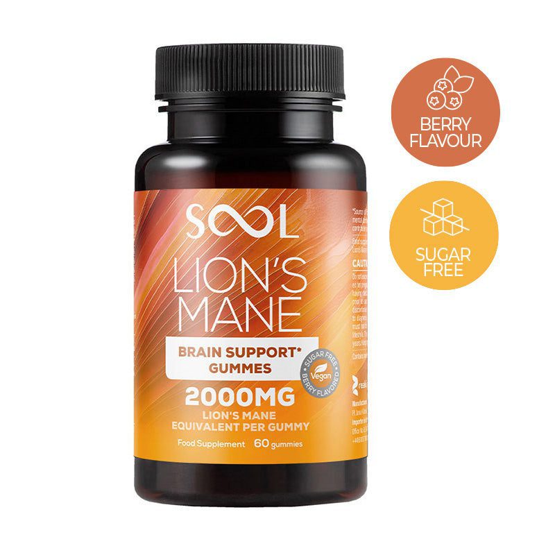 Żelki Lion’s Mane Mushroom 60szt – Berry – Brain Support