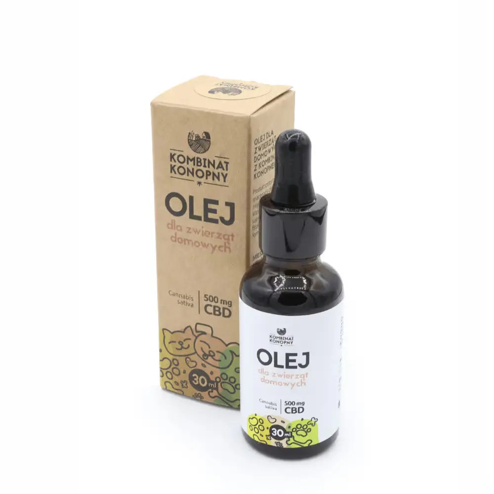 Olej dla zwierząt domowych 500 mg CBD 30 ml