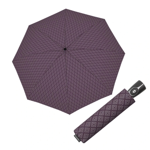 Parasol damski Doppler Fiber Havanna Calm Berry manualny składany