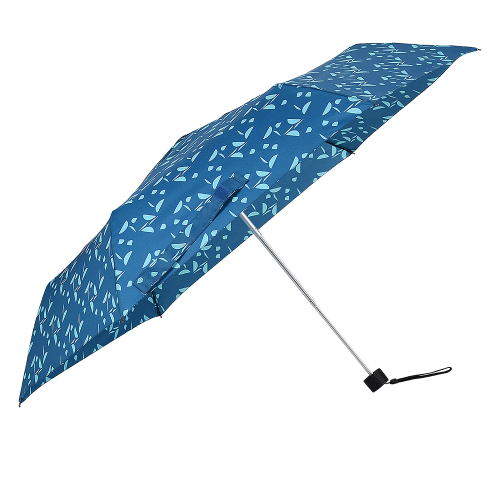 Parasol damski Doppler Fiber Havanna Joy Blue manualny składany