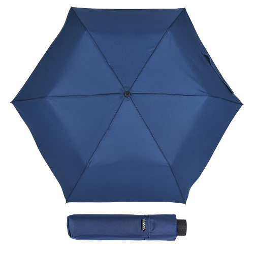 Parasol damski Doppler Fiber Havanna Uni Navy manualny składany
