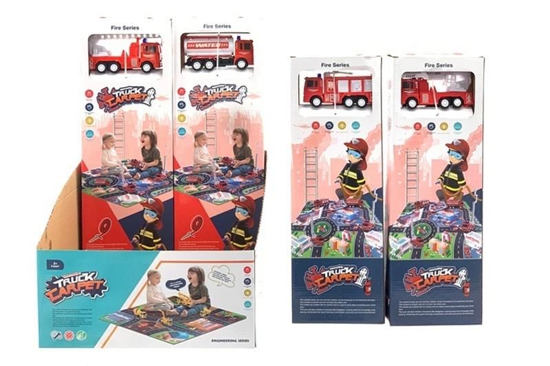 Straż pożarna z matą mix - zabawka