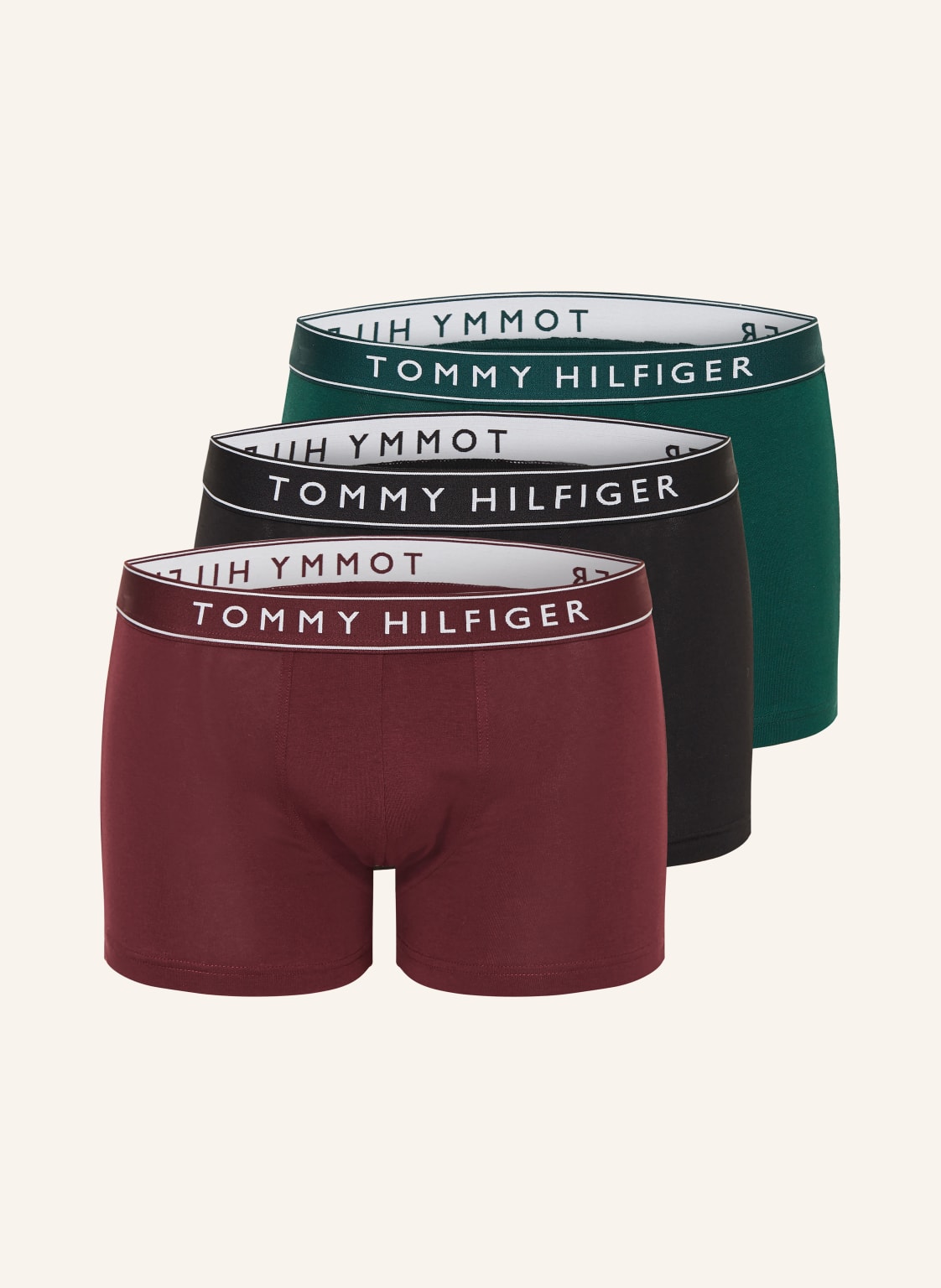 Tommy Hilfiger Bokserki, 3 Szt. gruen