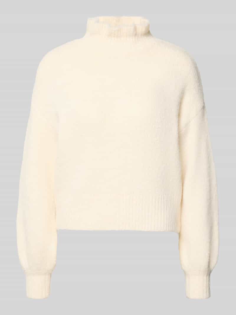 Sweter z dzianiny ze stójką