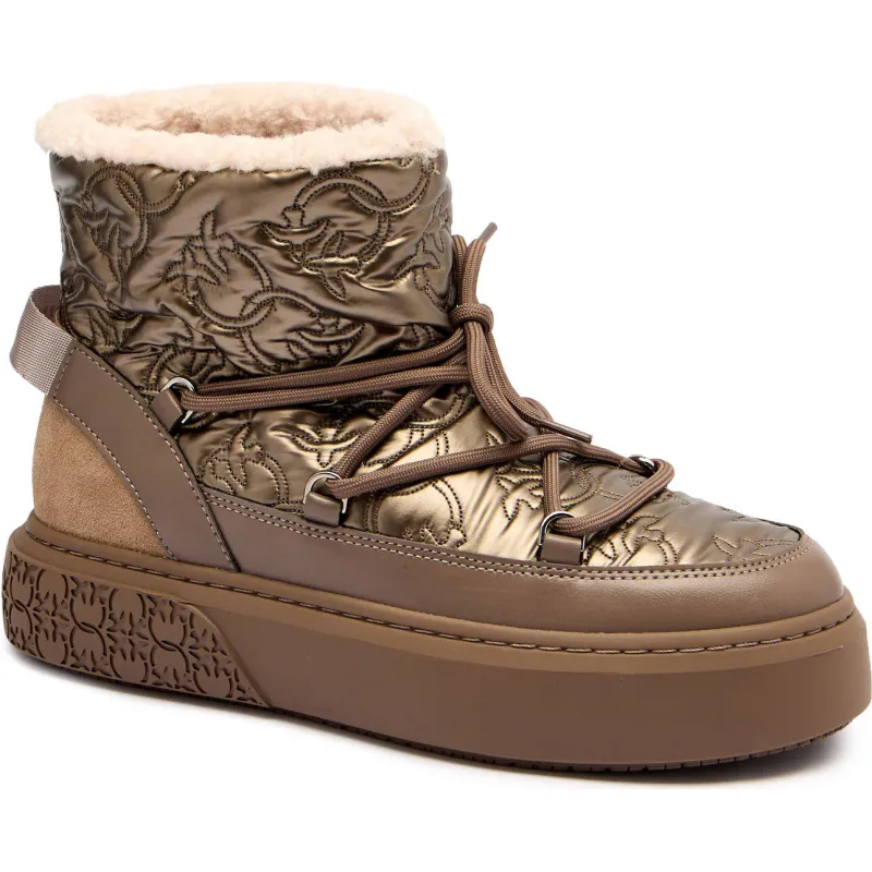 Pinko Śniegowce YOKO 19 | shearling | z dodatkiem skóry