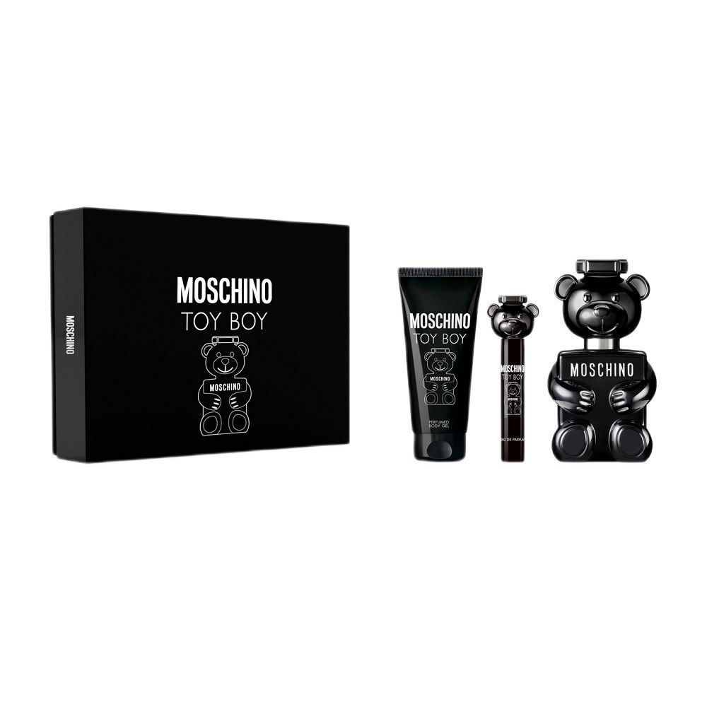 Toy Boy zestaw woda perfumowana spray 100ml + perfumowany żel do ciała 100ml + woda perfumowana spray 10ml