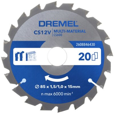 Dremel Tarcza do cięcia CS600 85 mm