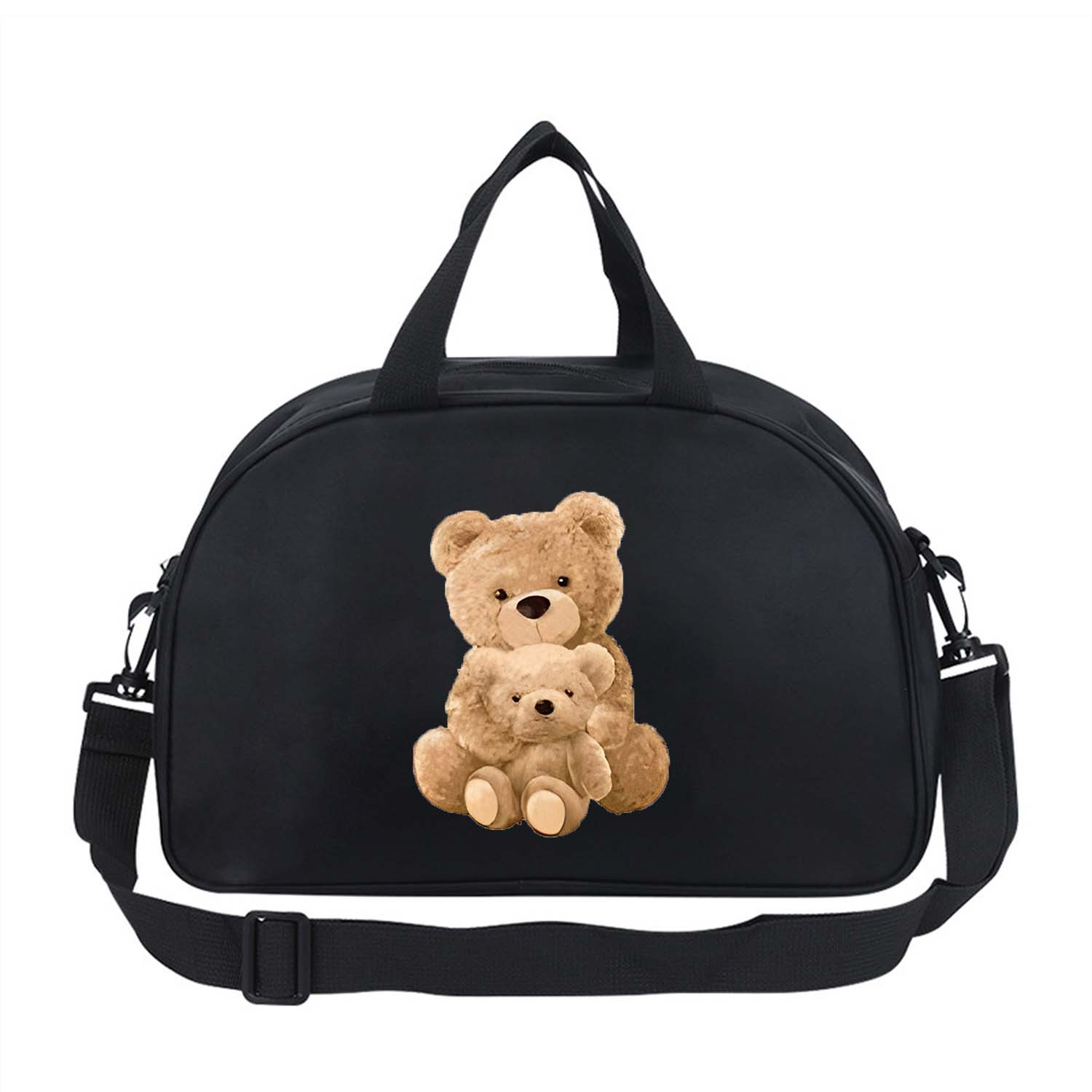 TEMU 1 szt. Modna Torba z Nadrukiem Misia, Nylonowa Torba Taneczna, Wielofunkcyjna Torba Podróżna, Modna Torba na Ramię, Casual Torba Podróżna, Torba