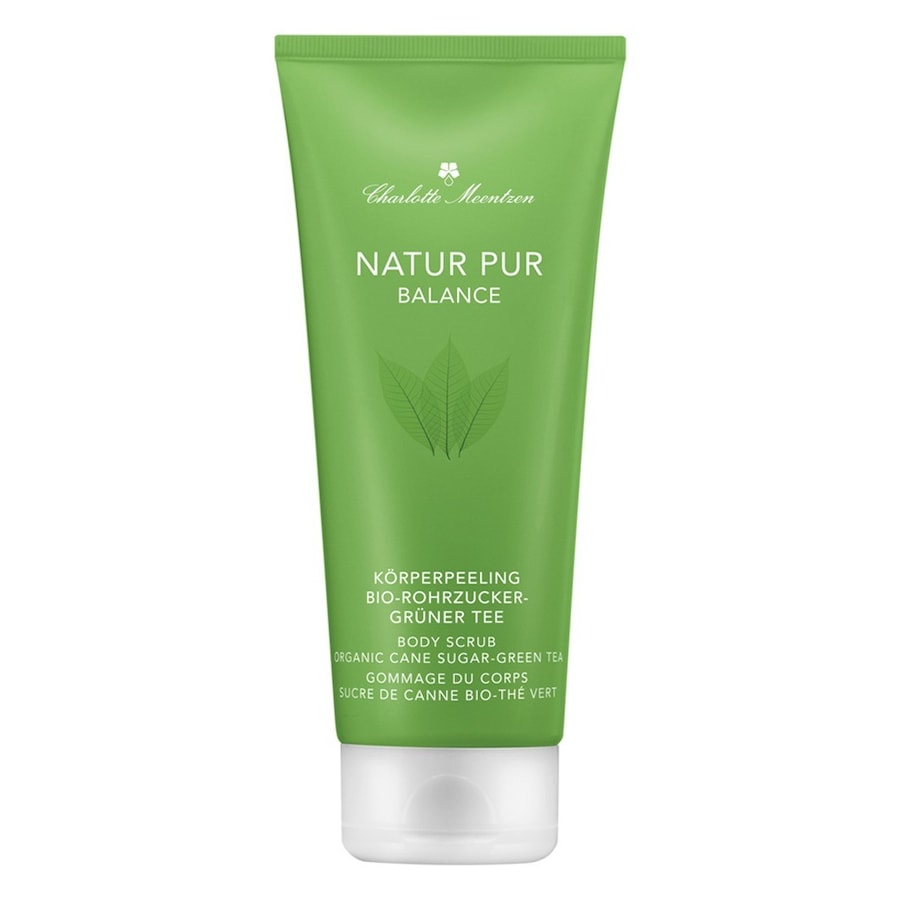 Charlotte Meentzen Natur Pur Balance Organiczny cukier trzcinowy – Zielona herbata Organiczny cukier trzcinowy – Zielona herbata Peeling do ciała 200 ml Damski