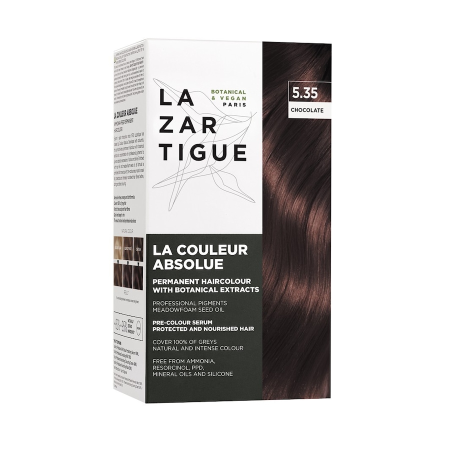 Lazartigue DARK CHESTNUT 3.0 Farby do włosów 60 ml Czarny