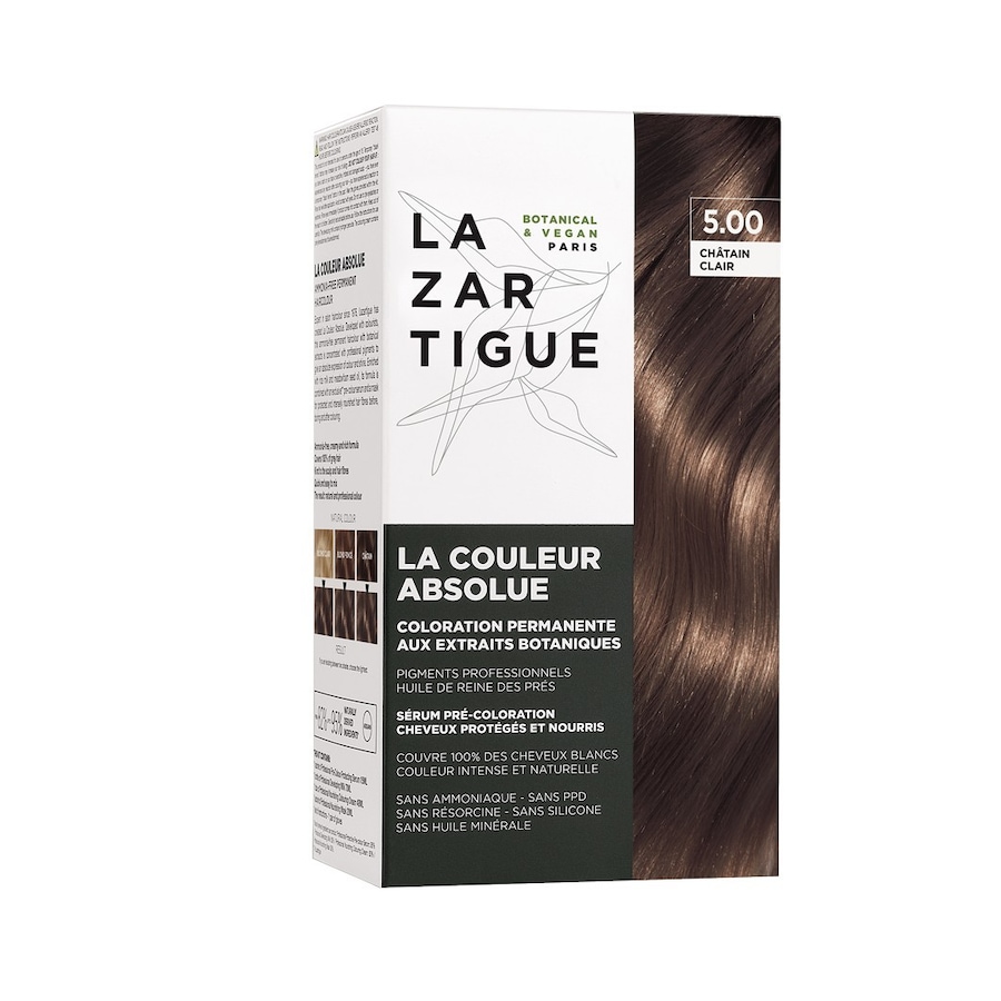 Lazartigue DARK CHESTNUT 3.0 Farby do włosów 60 ml Czarny