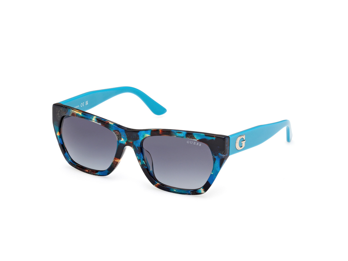 Okulary GUESS GU00203H5687P. Okulary przeciwsłoneczne, Kolor niebieski. Kobieta.