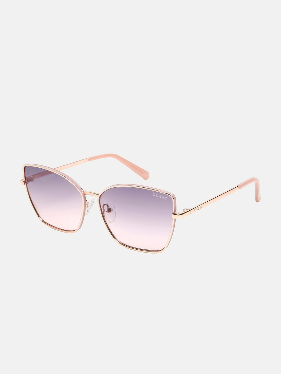 Okulary GUESS GF00014-5728U. Okulary przeciwsłoneczne, Kolor różowy. Kobieta.