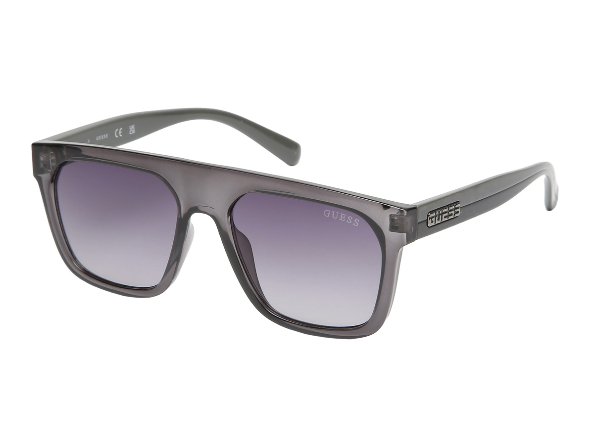 Okulary GUESS GO00068-5520B. Okulary przeciwsłoneczne, Kolor szary. Mężczyzna.