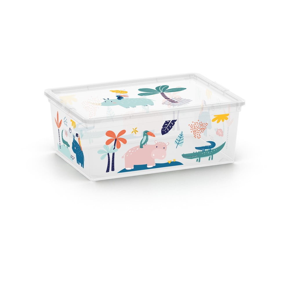 Biały plastikowy pojemnik dziecięcy 37x26x15 cm C Box Style – KIS