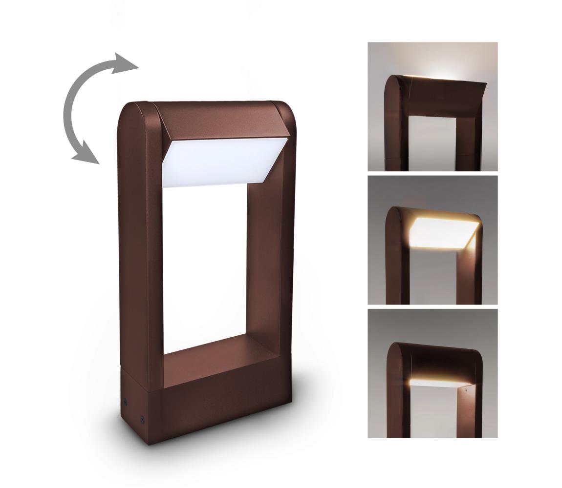 Brilagi - Lampa zewnętrzna LED CROTONE LED/7W/230V brązowa IP54 30 cm