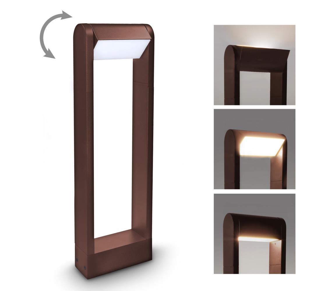 Brilagi - Lampa zewnętrzna LED CROTONE LED/7W/230V brązowa IP54 50 cm