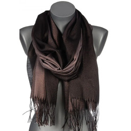 Szalik damski szal błyszczący ZŁOTA NITKA z frędzlami NA PREZENT AX-120-7 czarny