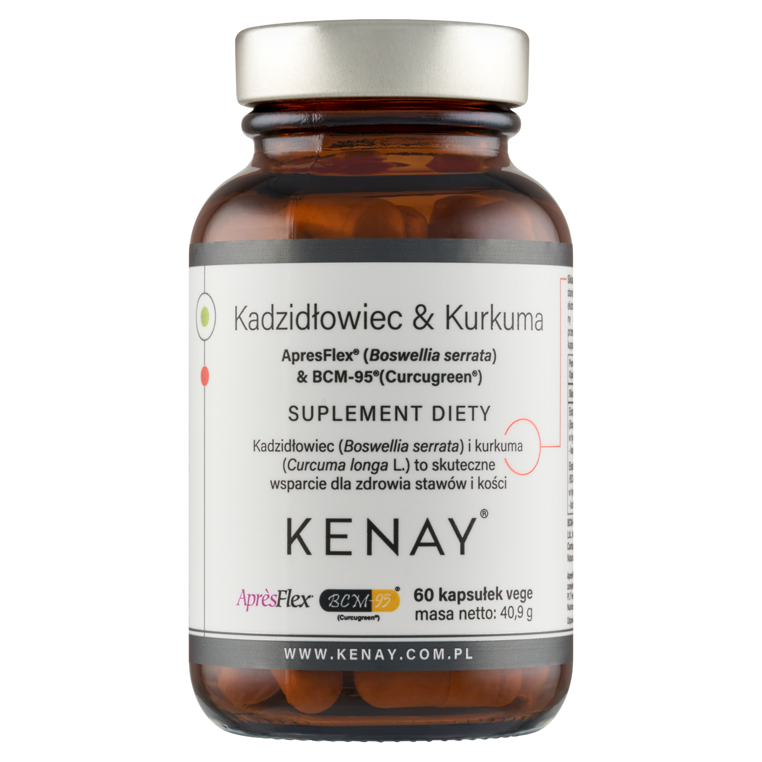 Kenay Kadzidłowiec & Kurkuma ApresFlex & BCM 95, 60 kapsułek
