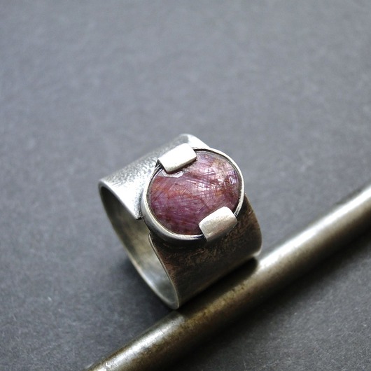 Pierścień Szafir wrzosowy 002