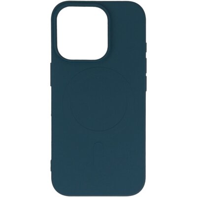 Etui HURTEL Liquid Silicone Case MagSafe do Apple iPhone 16 Pro Ciemnoniebieski