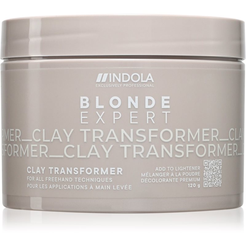 Indola Blond Expert Clay Transformer puder rozświetlający do włosów blond 120 g