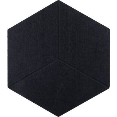Panel dekoracyjny MULTIDECOR Felly Heksagon 02 40 x 46 cm Czarny (2 szt.)