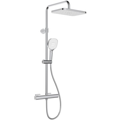 Zestaw prysznicowy natynkowy KFA ARMATURA Malaga 5756-910-00 z deszczownicą Chrom