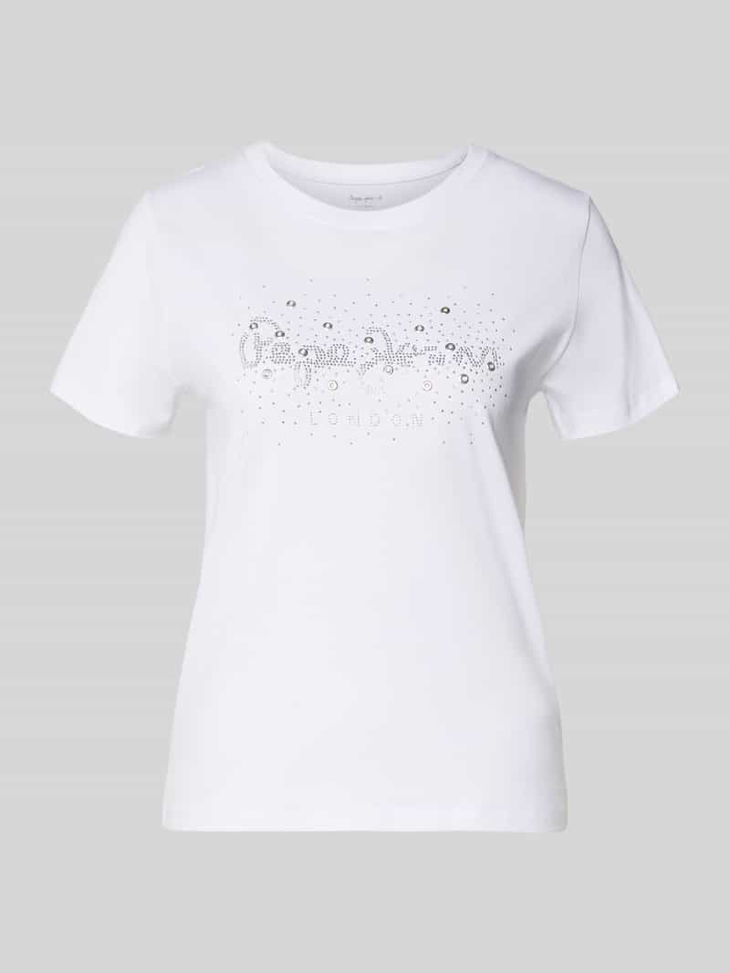 T-shirt o kroju regular fit z czystej bawełny model ‘BRADY’