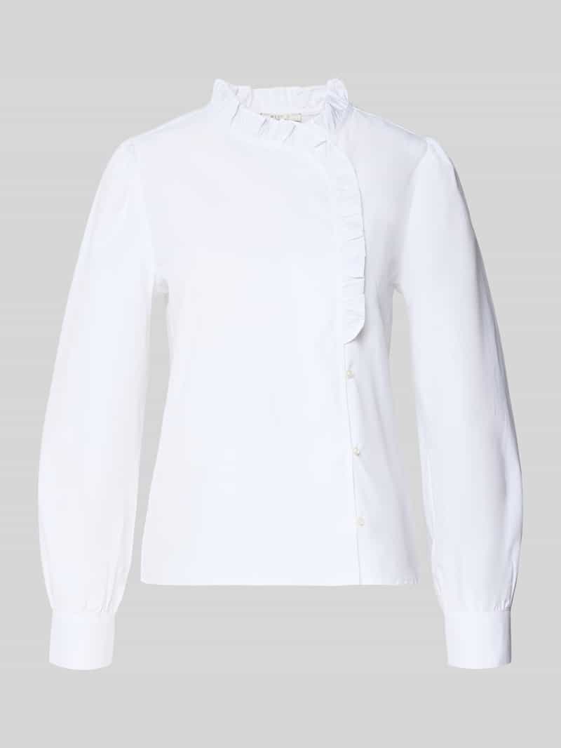 Bluzka o kroju regular fit z długim rękawem i falbanami model ‘MATILDA’