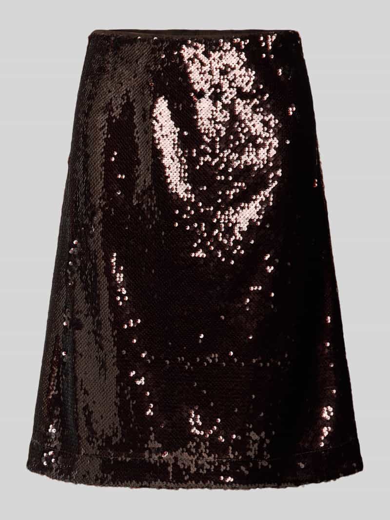 Spódnica o długości do kolan z cekinami