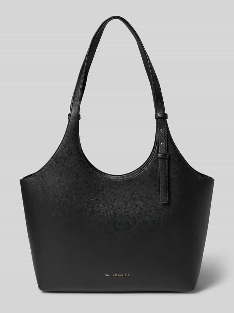 Torba shopper z fakturowanej imitacji skóry