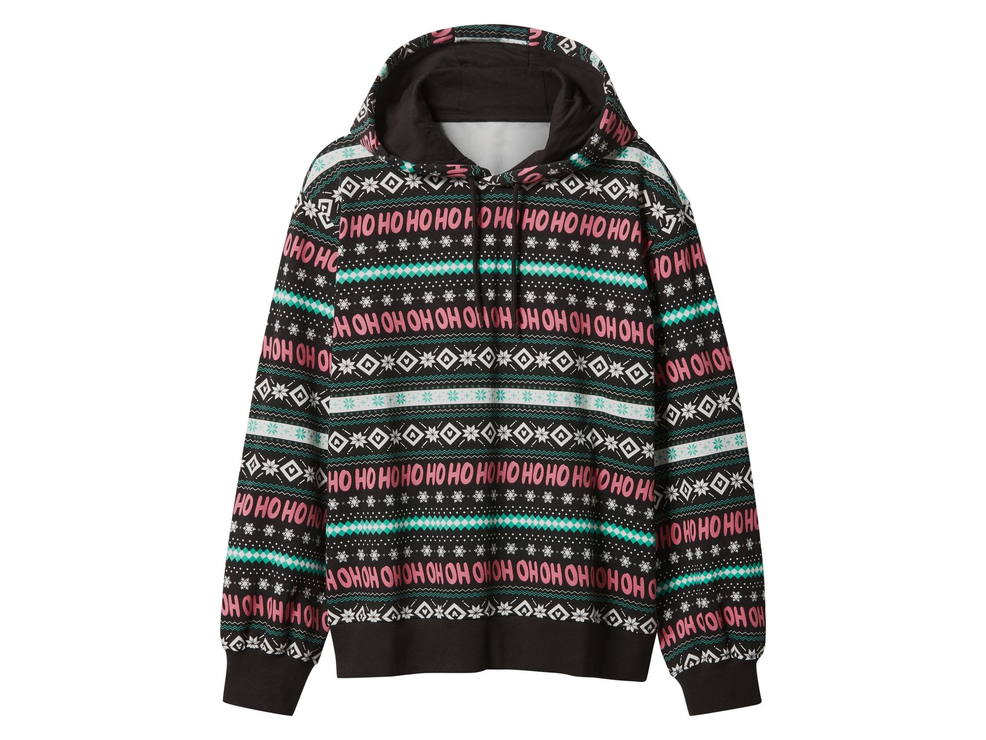 ESMARA® Damska bluza z kapturem / Bluza dresowa (Czarny, L(44/46))