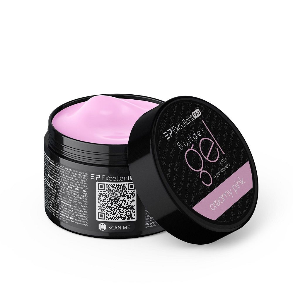 Builder Gel With Thixotropy żel budujący Creamy Pink 50g
