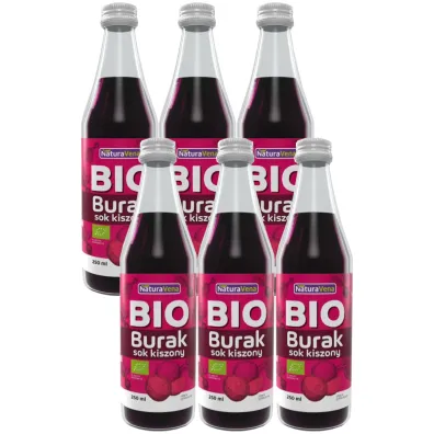 NaturaVena Sok z buraków kiszonych Zestaw 6 x 250 ml Bio