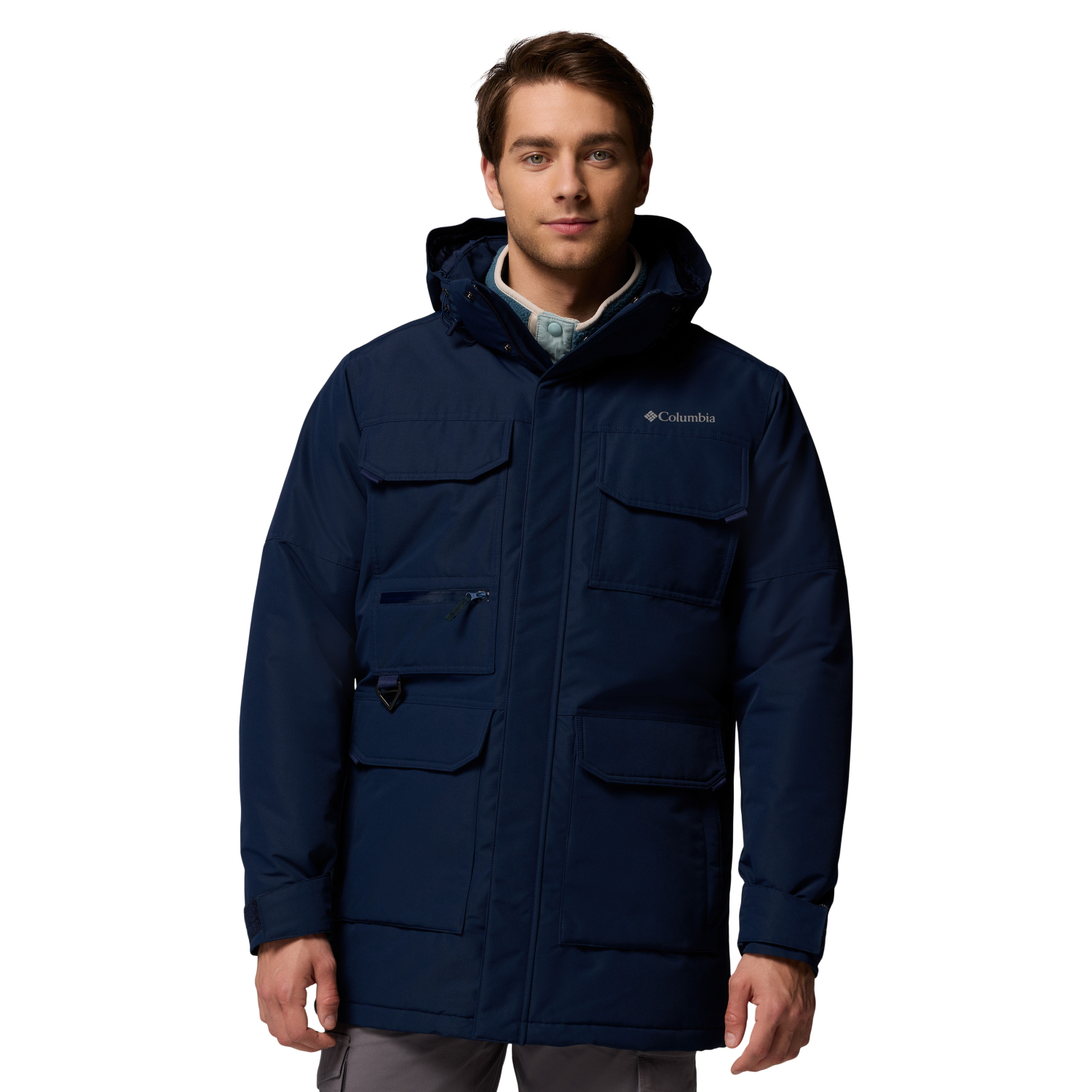 Męska parka ocieplana Columbia Landoramer II Parka collegiate navy - S