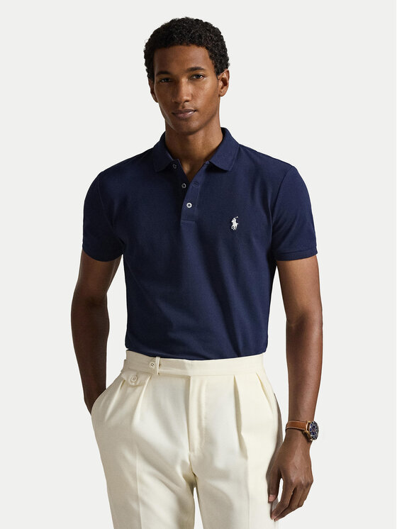 Polo Ralph Lauren Polo 710941439038 Granatowy Slim Fit